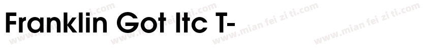 Franklin Got Itc T字体转换